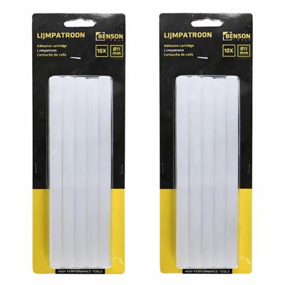 Lijmpatronen 11x200 mm - 20x - transparant - voor standaard lijmpistool Lijmpatronen 11x200 mm - 20x - transparant - voor standaard lijmpistool