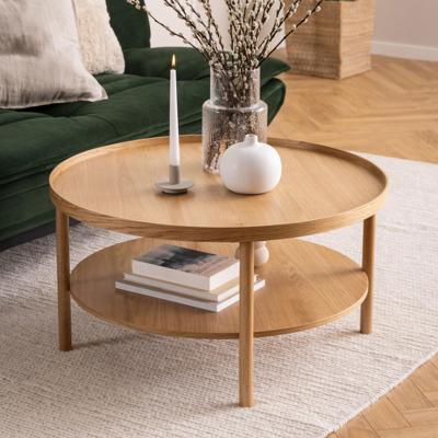 Bendt Ronde Salontafel 'Jazzmen' Eiken, 80cm