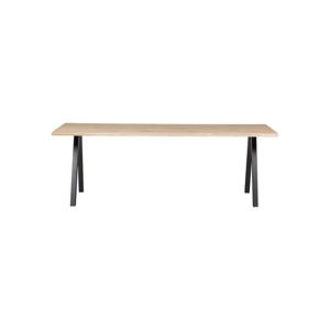 Woood Tablo eettafel boomstam eiken 199 x 90 cm 2-standen onderstel