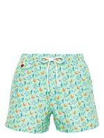 Kiton short de bain à imprimé graphique - Vert - thumbnail