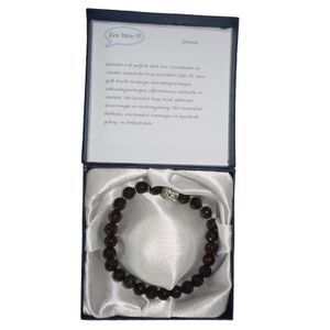 Halfedelstenen Armband in Geschenkdoos Granaat