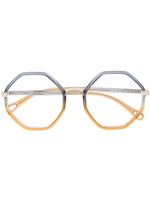 Chloé Eyewear lunettes de vue à monture ronde - Jaune Chloé Eyewear lunettes de vue à monture ronde - Jaune