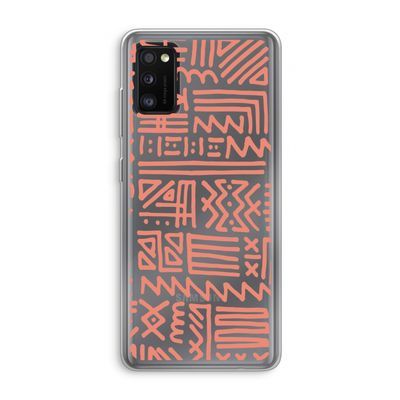 Marrakech Pink: Samsung Galaxy A41 Transparant Hoesje