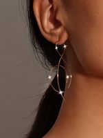 Mode Opmerkingen: Eenvoudig Lijn oorbellen - thumbnail