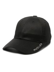 Mugler casquette à logo - Noir