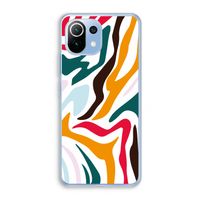 Colored Zebra: Xiaomi Mi 11 Lite Transparant Hoesje