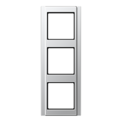 Jung A500 afdekraam 3-voudig aluminium A583AL