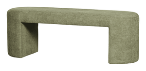 WOOOD Halbank 'Jacob' Chenille, kleur Olijfgroen