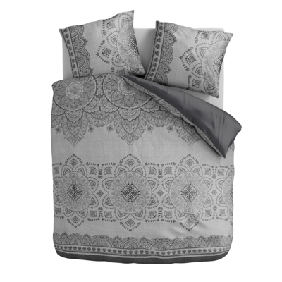 Dekbedovertrek Natural Mandala - Tweepersoons (200x200 Cm) - Meerkleurig Microvezel - - Fresh And Co - Dekbed-Discounter.nl