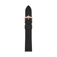 Horlogeband Fossil S181510 Leder Zwart 18mm