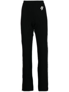 Off-White pantalon de jogging Outline en maille - Noir