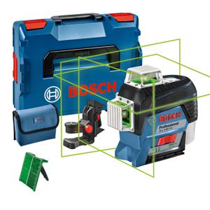 Bosch Blauw GLL 3-80 CG Kruislijnlaser met groene laserlijnen + BM1 houder in L-boxx Click & Go  | Zonder accu's en lader in L-boxx - 0601063T03