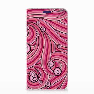 Samsung Galaxy S10e Bookcase Swirl Pink