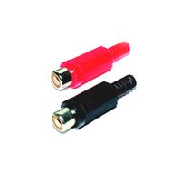 e+p CK 1 K kabel-connector RCA (F) Zwart, Rood - thumbnail