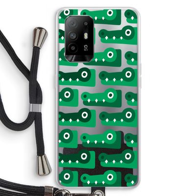 Crocs: Oppo A94 5G Transparant Hoesje met koord
