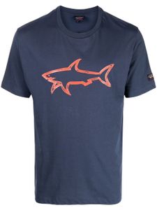 Paul & Shark t-shirt à logo imprimé - Bleu