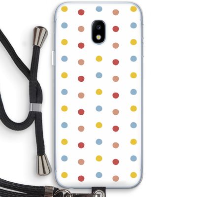 Bollen: Samsung Galaxy J3 (2017) Transparant Hoesje met koord