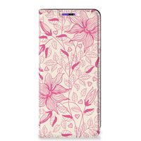 Samsung Galaxy A22 4G | M22 Smart Cover Pink Flowers