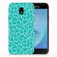 Samsung Galaxy J3 2017 | Hoesje maken | Cracks Blue