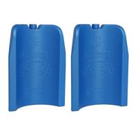 Gerimport Koelelement - 2x stuks - 300 ml - 17 cm - blauw - voor fles of blikjes