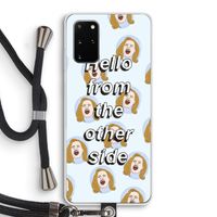 Hello: Samsung Galaxy S20 Plus Transparant Hoesje met koord