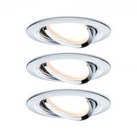 Paulmann 93488 Nova Inbouwlamp Set van 3 stuks LED LED 18 W Chroom (glanzend) - thumbnail