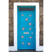 Verjaardag Leeftijd stickers pakket - 70 jaar thema - 10x stuks - 2 formaten - versiering