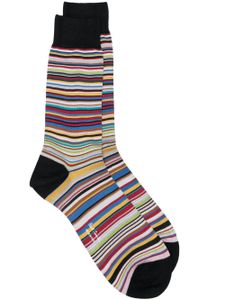 Paul Smith chaussettes à rayures - Noir