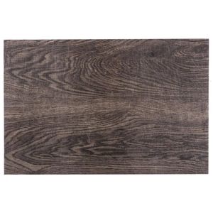 Rechthoekige placemat hout print walnoot PVC 45 x 30 cm - Placemats