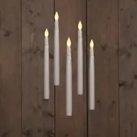 Anna&apos;s Collection LED zwevende kaars 3d flame druip 28.5 cm wit 5 stuks