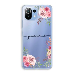 Rozen: Xiaomi Mi 11 Lite Transparant Hoesje