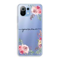 Rozen: Xiaomi Mi 11 Lite Transparant Hoesje