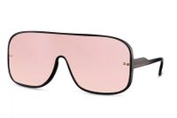 CWI zonnebril shield volledig omrand cat. 3 zwart/roze - thumbnail