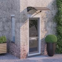 VidaXL Deurluifel 80x75 cm polycarbonaat zwart VidaXL Deurluifel 80x75 cm polycarbonaat zwart