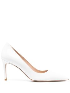 Stuart Weitzman escarpins Stuart 80 mm en cuir - Blanc