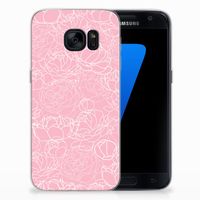 Samsung Galaxy S7 TPU Case White Flowers