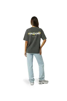 Malelions Limone Di Capri T-Shirt Dames Donkergrijs - Maat S - Kleur: Donkergrijs | Soccerfanshop