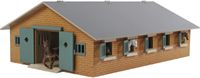 Paardenstal hout met 9 paardenboxen 1:32