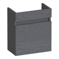 Brauer Joy Fonteinkast - 40 cm - 1 Deur - Greeploos - Linksdraaiend - Timber Grey