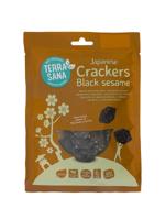 Terrasana Japanse bruine rijstcrackers zwarte sesam bio Terrasana Japanse bruine rijstcrackers zwarte sesam bio