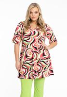 Yoek Tuniek wide bottom BONNY | Roze | Maat 46/48