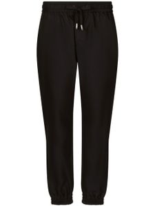 Dolce & Gabbana pantalon de jogging à lien de resserrage - Bleu