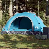 Tent 2-persoons snelontgrendeling blauw - thumbnail