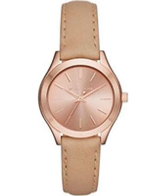 Horlogeband Michael Kors MK3428 Leder Bruin 16mm
