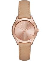 Horlogeband Michael Kors MK3428 Leder Bruin 16mm