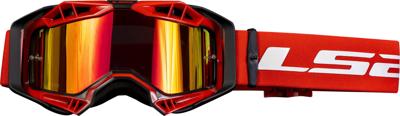 LS2 Glasses aura pro black/red