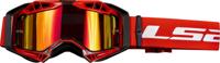 LS2 Glasses aura pro black/red
