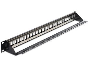 DeLOCK 19" Keystone Patch Panel 24 Port patchpaneel