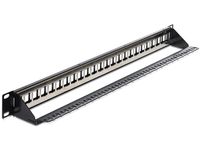 DeLOCK 19" Keystone Patch Panel 24 Port patchpaneel - thumbnail