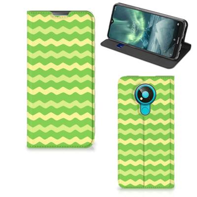 Nokia 3.4 | Hoesje met Magneet | Waves Green